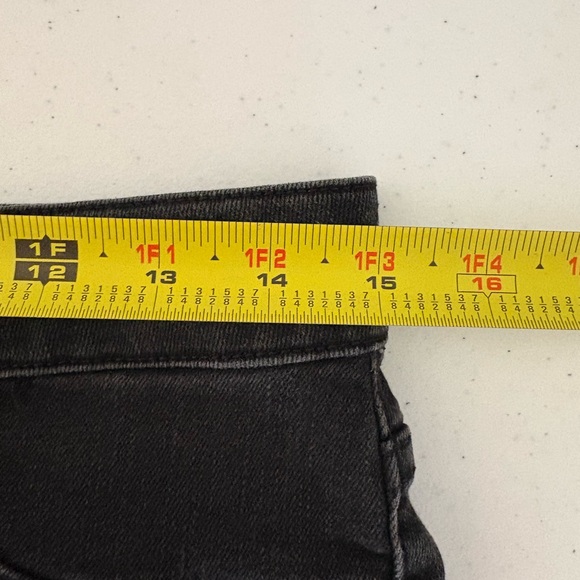 Pistola Jeans Womens Size 30 Black High Waisted Button Fly Raw Hem Grunge 504 - Picture 7 of 7